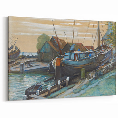 Abstract Modern Art: Drydock Serenity by Piet Mondrian