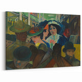 Abstract Modern Art: The Subway Scene - Vibrant Urban Style