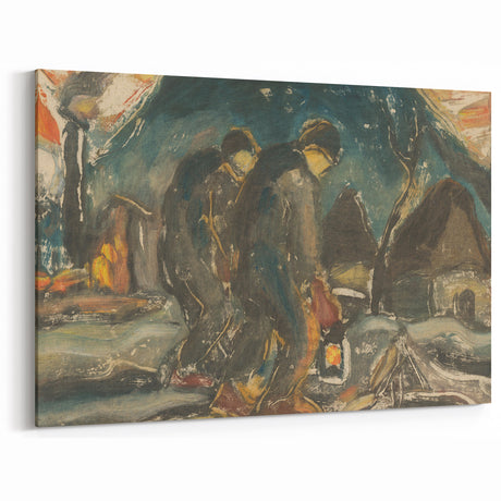 Night Walkers" Abstract Modern Art - Minimalist Modern Decor