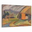By the Village" Abstract Modern Art - Minimalist Wall Decor