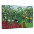 Tropical Forest with Monkeys" Modern Wall Art - Contemporary Jungle Decor