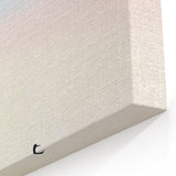 Abstract Scenery Canvas - Serene Pastel Bird Reflection Wall Art