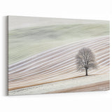 Artistic Landscape Designs - Minimalist Tree in Winter Fields