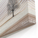 Artistic Landscape Designs - Minimalist Tree in Winter Fields