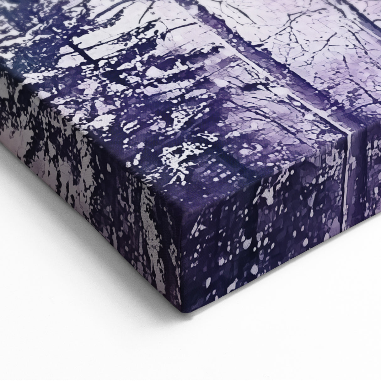 Abstract Nature Wall Art - Winter Trees in Snowy Landscape