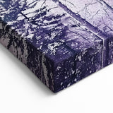 Abstract Nature Wall Art - Winter Trees in Snowy Landscape