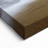 Coastal Retreat Wall Art - Serene Ocean Waves on Sandy Shore