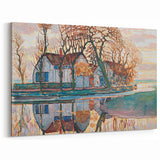 Farm near Duivendrecht" Modern Wall Art - Contemporary Landscape Decor