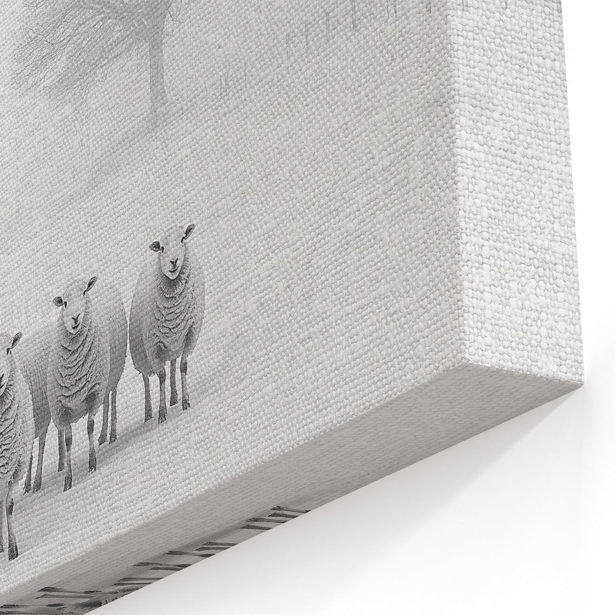 Winter Gathering - Minimalist Abstract Landscape Art