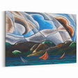 Clouds and Water" Abstract Modern Art - Contemporary Coastal Decor