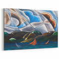 Clouds and Water" Abstract Modern Art - Contemporary Coastal Decor