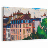 Rooftops, Paris" Modern Wall Art - Vibrant Contemporary Cityscape Decor