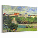 The Market Gardens of Vaugirard" Modern Wall Art - Lush Contemporary Landscape Decor