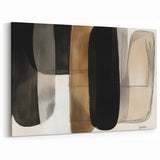 Contemporary Minimalist Art - Neutral Tones with Abstract Shapes