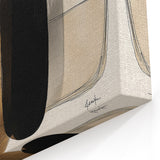 Contemporary Minimalist Art - Neutral Tones with Abstract Shapes