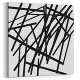 Minimalist Black and White Abstract Art
