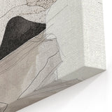 Abstract Minimalist Art - Neutral Textures and Layered Gray Tones