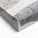 Abstract Minimalist Art - Neutral Textures and Layered Gray Tones