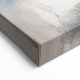 Abstract Minimalist Art - Teal and Gold Layers with Textured Accents