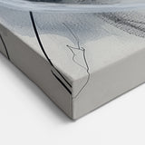 Minimalist Geometric Abstract Art - Black and Gray Circular Patterns