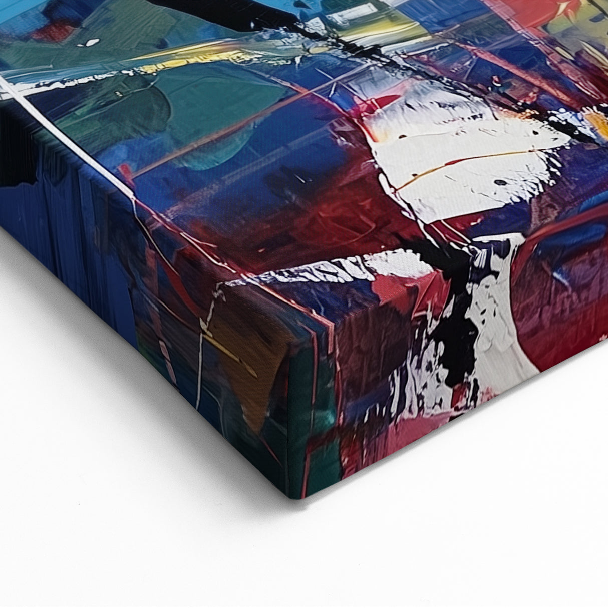 Colorful Abstract Splatter Art - Modern Multicolor Wall Canvas