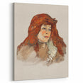 Mme Lili Grenier Portrait - Impressionist Wall Art by Toulouse-Lautrec