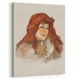 Mme Lili Grenier Portrait - Impressionist Wall Art by Toulouse-Lautrec