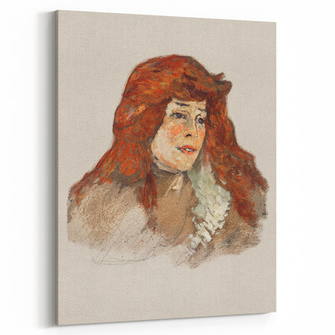 Mme Lili Grenier Portrait - Impressionist Wall Art by Toulouse-Lautrec
