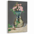 Moss Roses in a Vase - Impressionist Floral Art by Edouard Manet