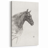 Old Horse - Impressionist Sketch Art by Henri de Toulouse-Lautrec
