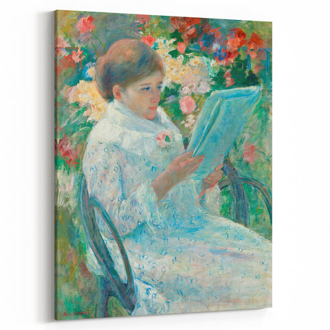 On a Balcony - Impressionist Portrait by Mary Cassatt