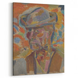 Expressionist Art Portrait – Vibrant Modern Expressionism Canvas Print