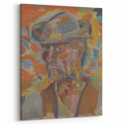 Expressionist Art Portrait – Vibrant Modern Expressionism Canvas Print