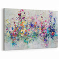 Vibrant Abstract Splatter Art - Dynamic Floral Canvas Wall Decor