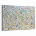 Shimmering Abstract Splatter Art - Glittering Multicolor Canvas Decor