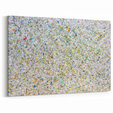 Shimmering Abstract Splatter Art - Glittering Multicolor Canvas Decor