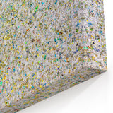 Shimmering Abstract Splatter Art - Glittering Multicolor Canvas Decor