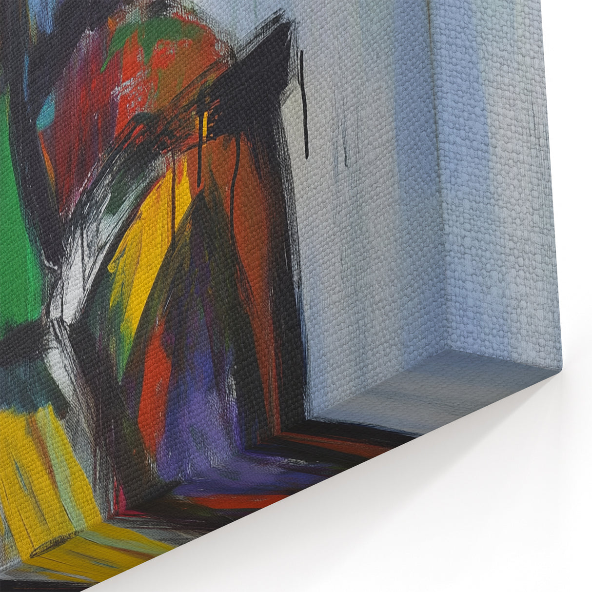 Bold Abstract Splatter Art - Vibrant Multicolor Modern Canvas Decor