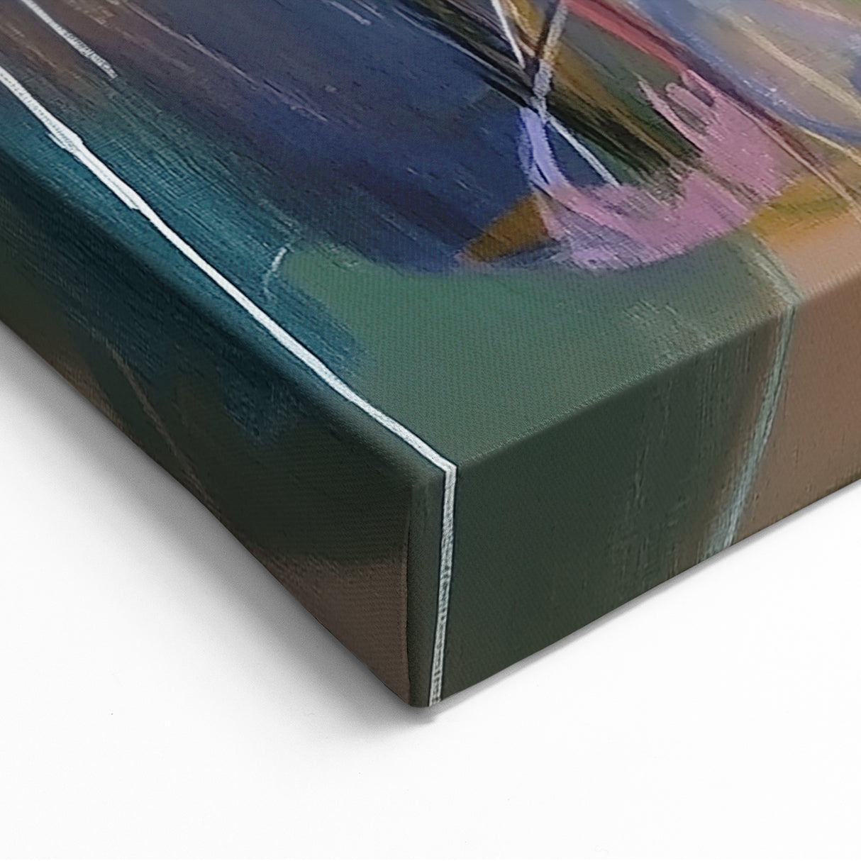 Expressive Abstract Splatter Art - Earthy Multicolor Modern Canvas Decor