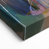 Expressive Abstract Splatter Art - Earthy Multicolor Modern Canvas Decor