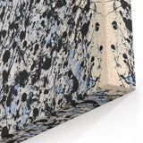 Minimalistic Abstract Splatter Art - Black and White Modern Canvas