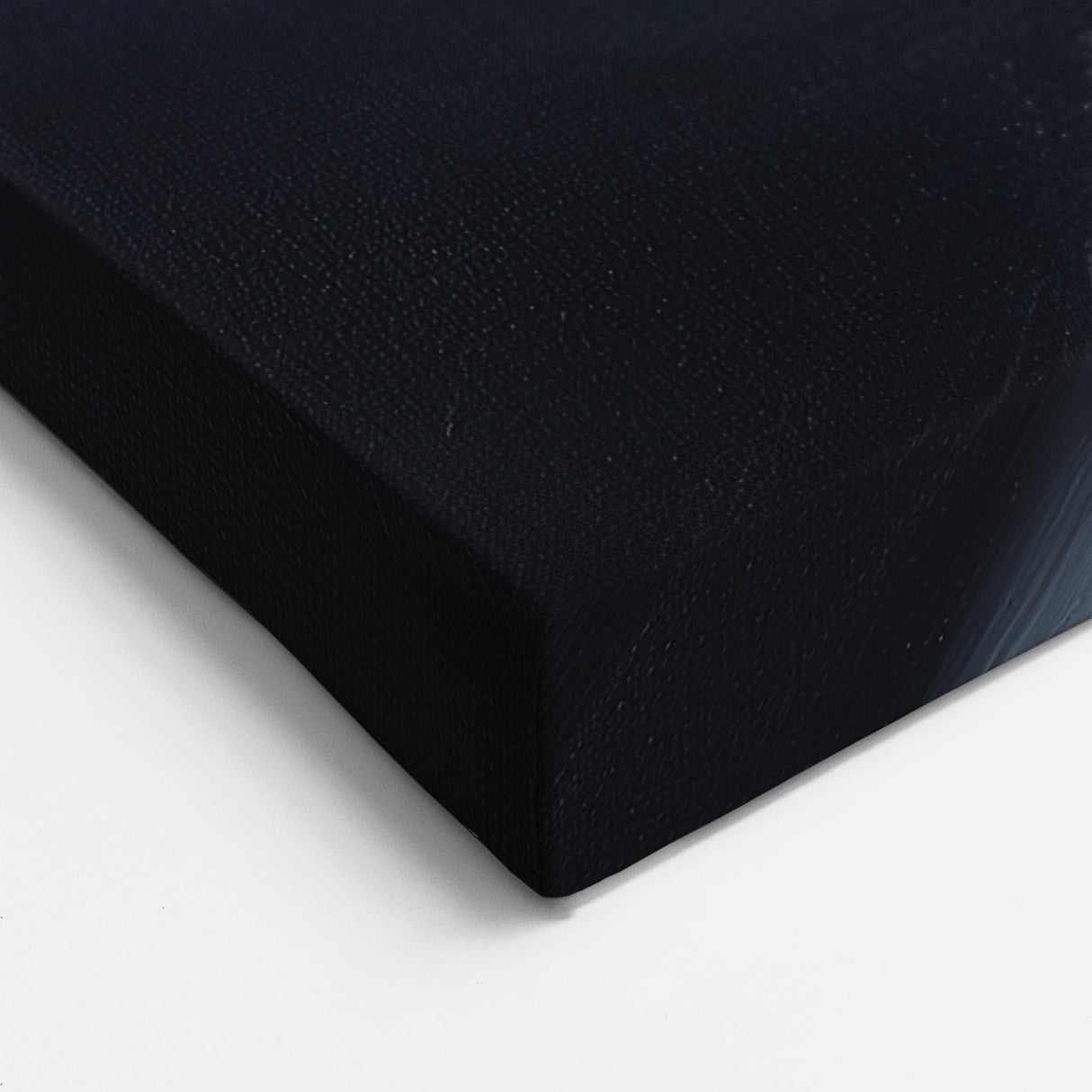 Dynamic Abstract Floral Art - Bold Black and White Canvas with Orange