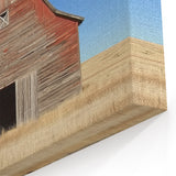 Red Barn in Countryside - Rustic Barn Wall Art for Farmhouse Decor