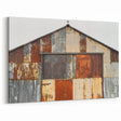 Rustic Metal Barn Exterior - Barn Wall Art for Industrial Farmhouse Decor