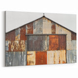 Rustic Metal Barn Exterior - Barn Wall Art for Industrial Farmhouse Decor