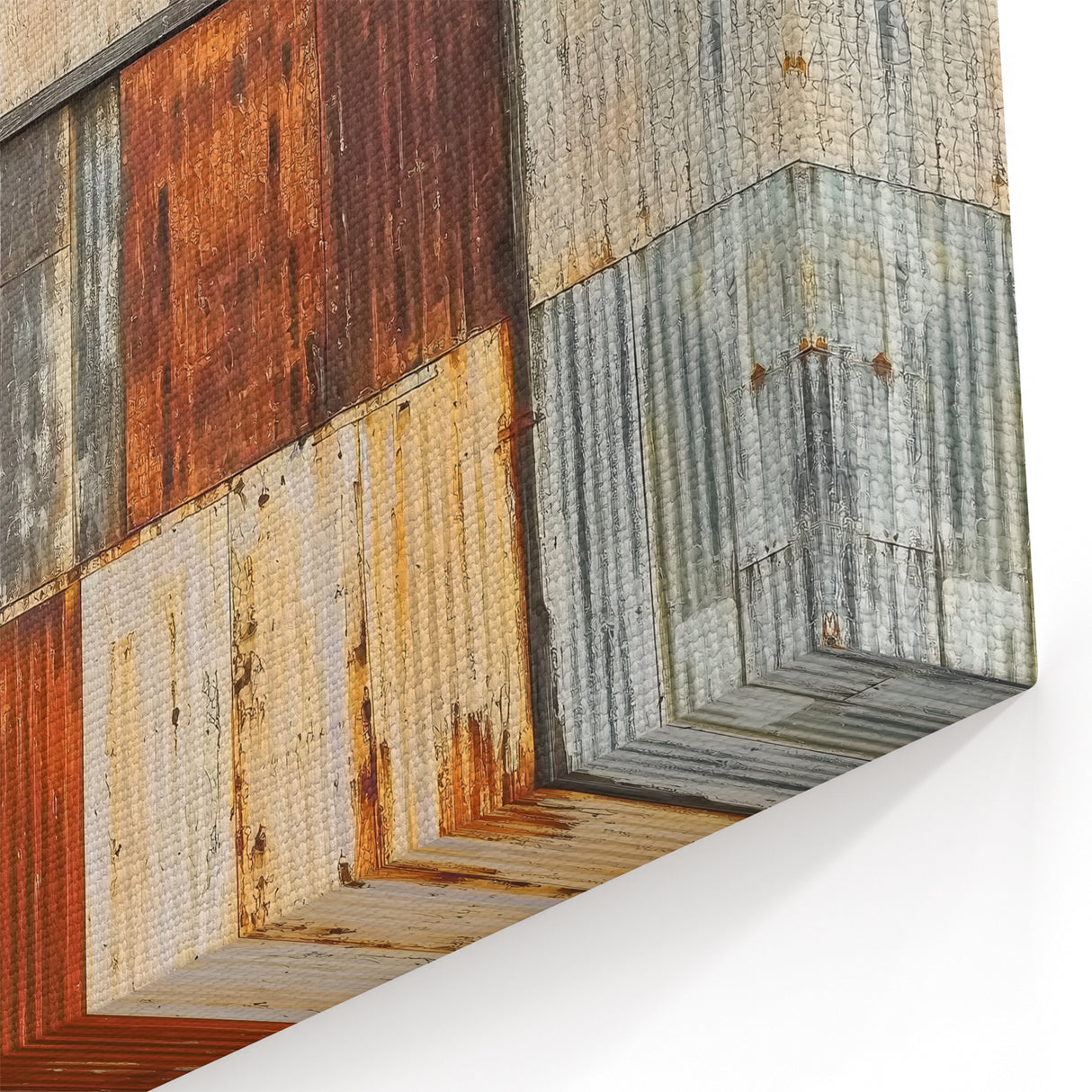 Rustic Metal Barn Exterior - Barn Wall Art for Industrial Farmhouse Decor