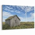 Rustic Wooden Barn with Windmill - Barn Wall Art for Country Decor