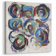 Vibrant Swirl Abstract Splatter Art - Colorful Modern Wall Decor
