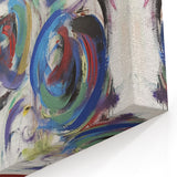 Vibrant Swirl Abstract Splatter Art - Colorful Modern Wall Decor