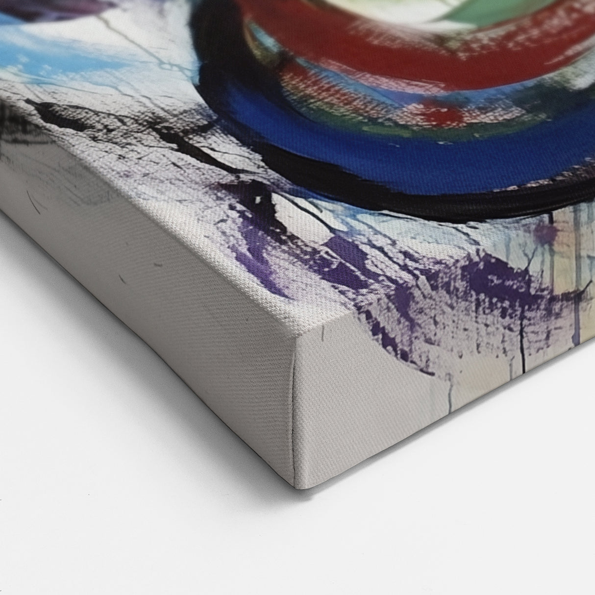 Vibrant Swirl Abstract Splatter Art - Colorful Modern Wall Decor